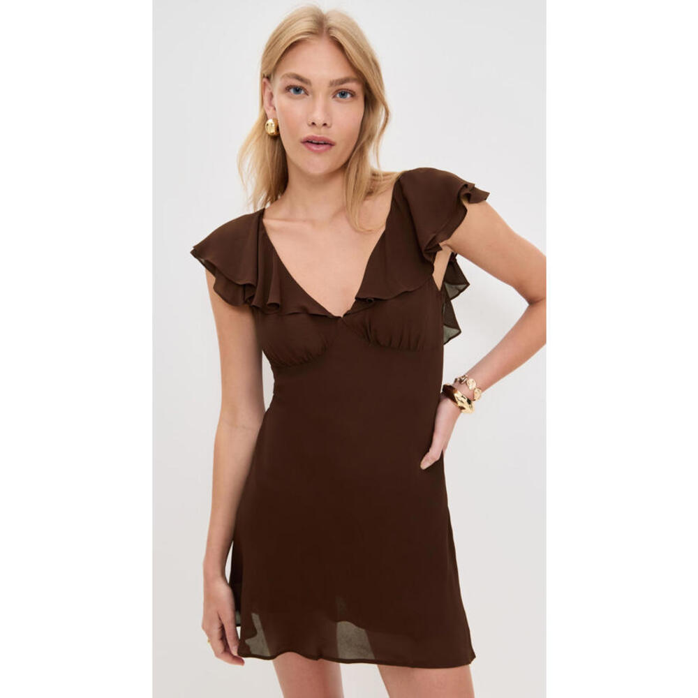 NWT! Reformation Arni Dress in Cafe Size 8